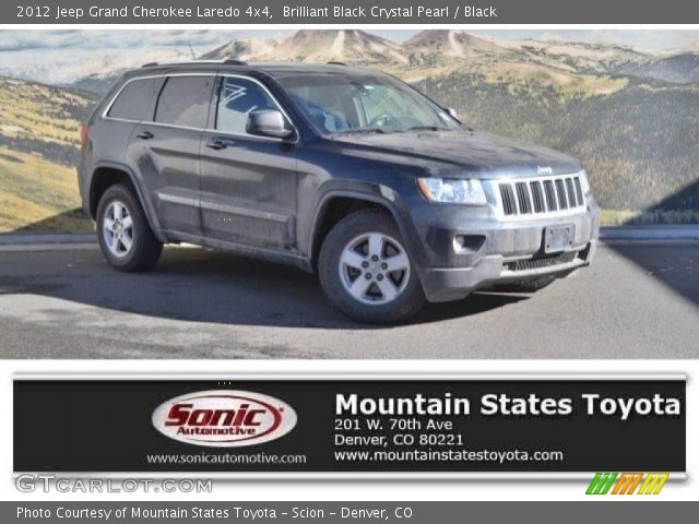 2012 Jeep Grand Cherokee Laredo 4x4 in Brilliant Black Crystal Pearl