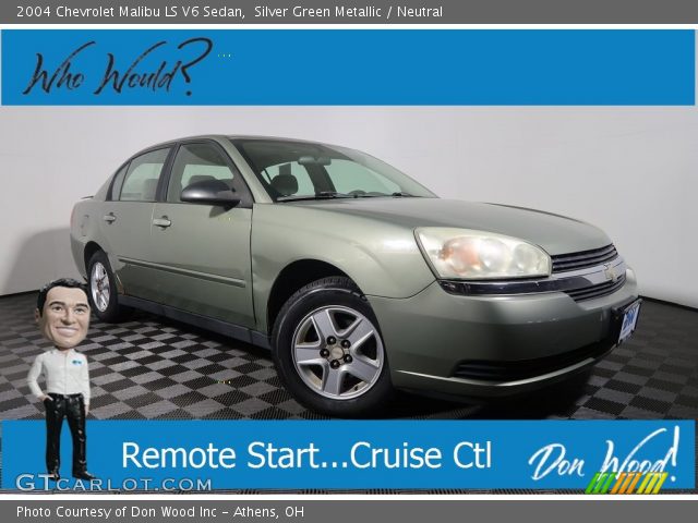 2004 Chevrolet Malibu LS V6 Sedan in Silver Green Metallic