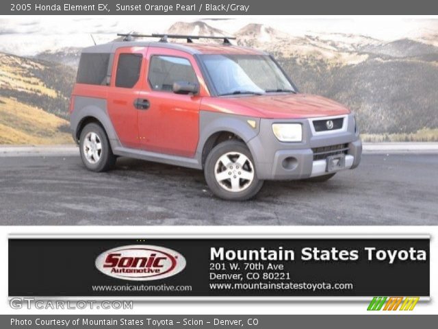 2005 Honda Element EX in Sunset Orange Pearl