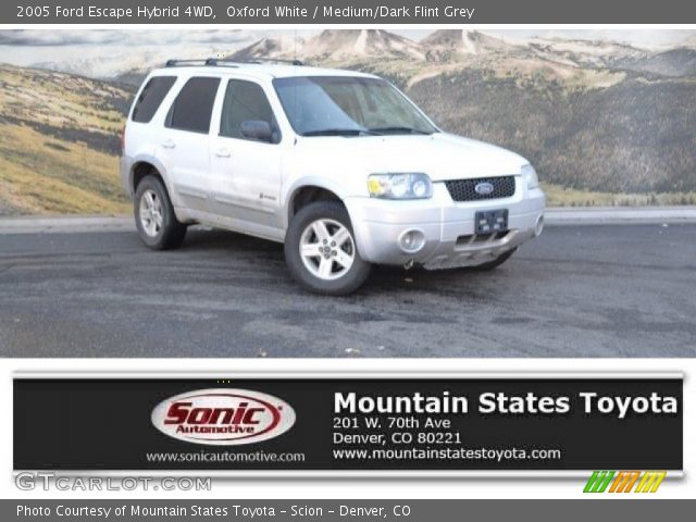 2005 Ford Escape Hybrid 4WD in Oxford White