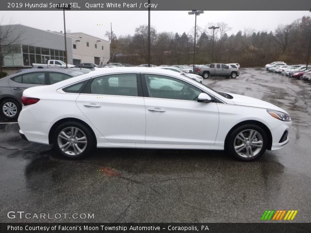 2019 Hyundai Sonata SEL in Quartz White Pearl