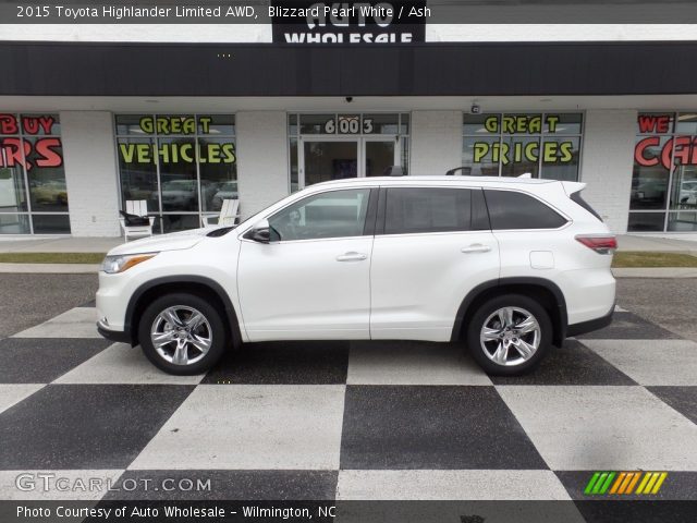 2015 Toyota Highlander Limited AWD in Blizzard Pearl White