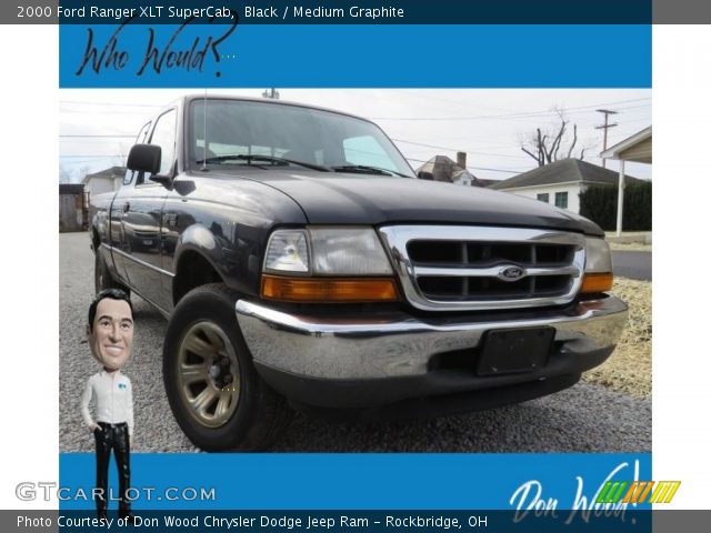 2000 Ford Ranger XLT SuperCab in Black