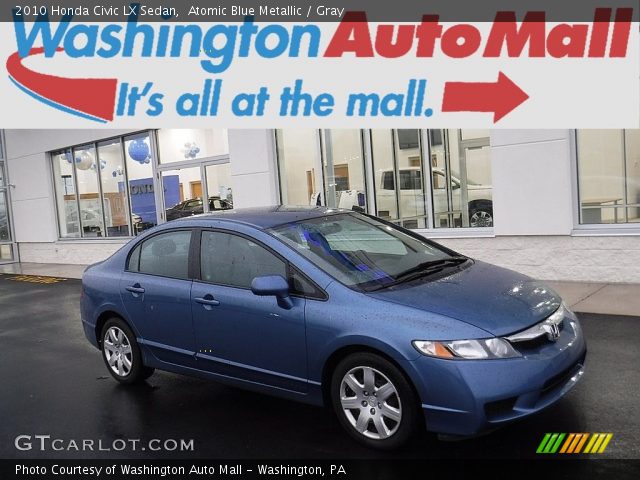 2010 Honda Civic LX Sedan in Atomic Blue Metallic