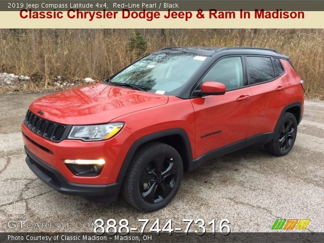 2019 Jeep Compass Latitude 4x4 in Red-Line Pearl