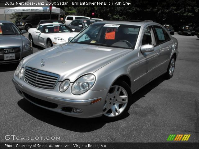 2003 Mercedes-Benz E 500 Sedan in Brilliant Silver Metallic