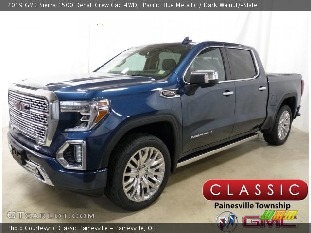 Pacific Blue Metallic 2019 Gmc Sierra 1500 Denali Crew Cab