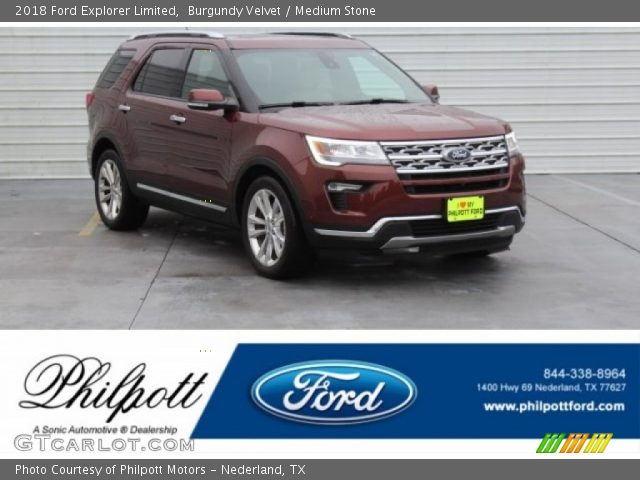 2018 Ford Explorer Limited in Burgundy Velvet