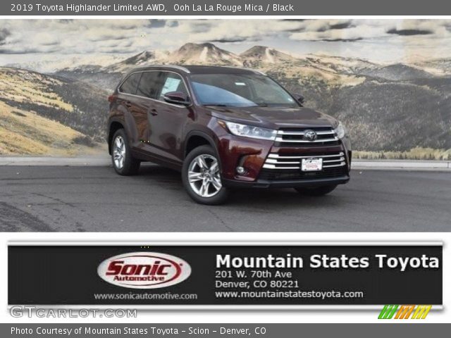 2019 Toyota Highlander Limited AWD in Ooh La La Rouge Mica