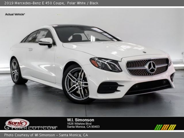 2019 Mercedes-Benz E 450 Coupe in Polar White