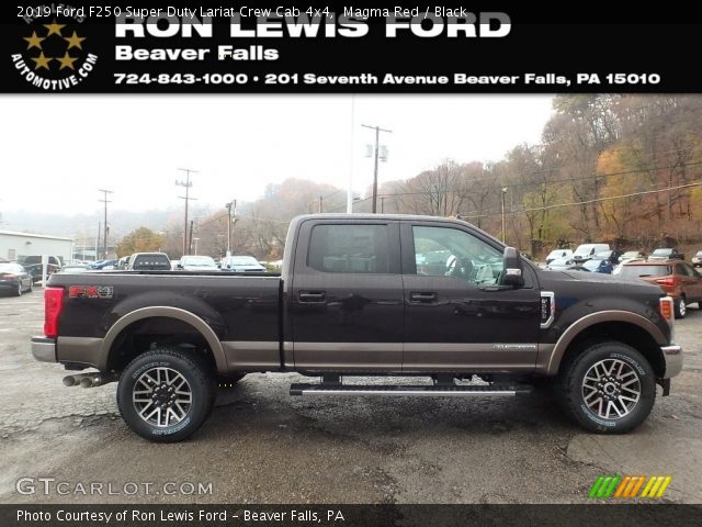 2019 Ford F250 Super Duty Lariat Crew Cab 4x4 in Magma Red