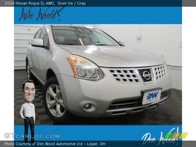 2009 Nissan Rogue SL AWD in Silver Ice