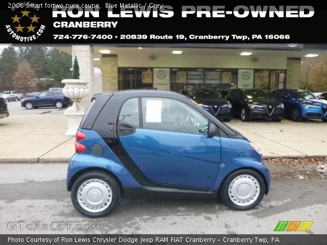 2008 Smart fortwo pure coupe in Blue Metallic