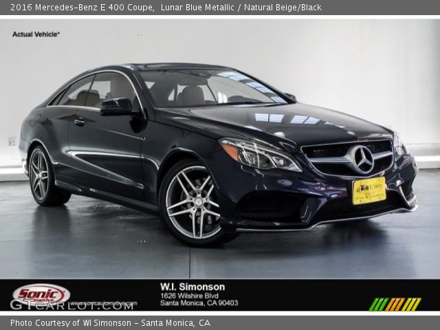 2016 Mercedes-Benz E 400 Coupe in Lunar Blue Metallic