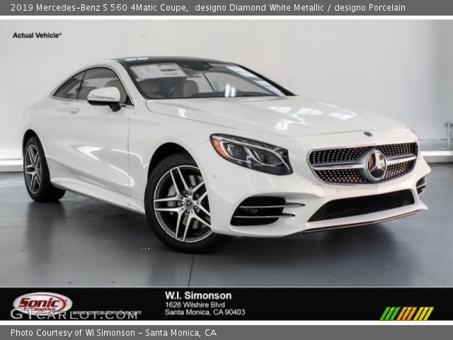 2019 Mercedes-Benz S 560 4Matic Coupe in designo Diamond White Metallic