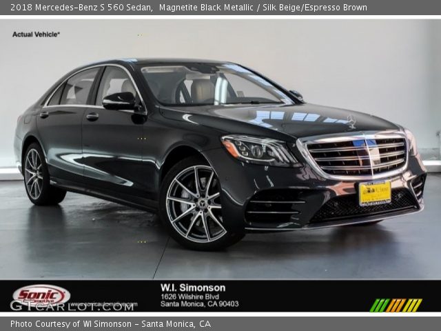 2018 Mercedes-Benz S 560 Sedan in Magnetite Black Metallic