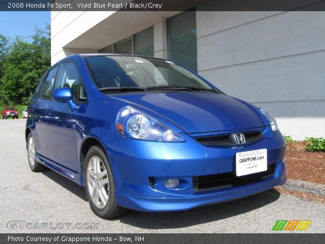 2008 Honda Fit Sport in Vivid Blue Pearl