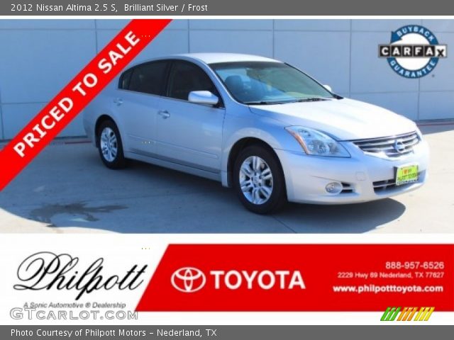 2012 Nissan Altima 2.5 S in Brilliant Silver