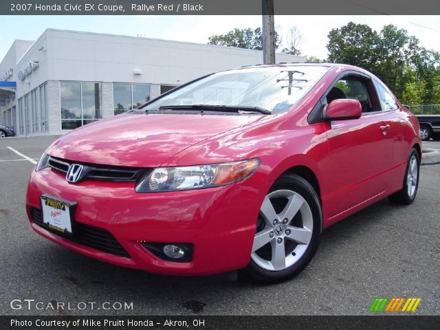 2007 Honda Civic EX Coupe in Rallye Red