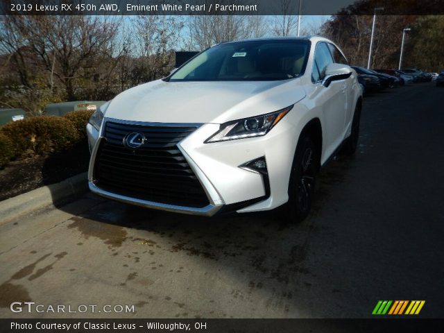 2019 Lexus RX 450h AWD in Eminent White Pearl
