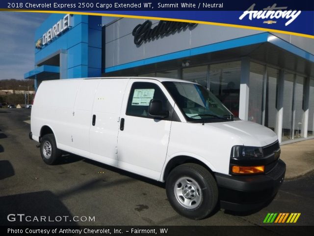 2018 Chevrolet Express 2500 Cargo Extended WT in Summit White
