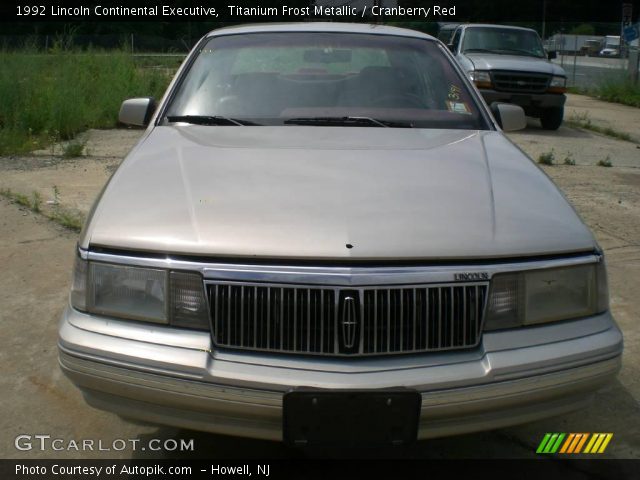 1992 Lincoln Continental Executive in Titanium Frost Metallic