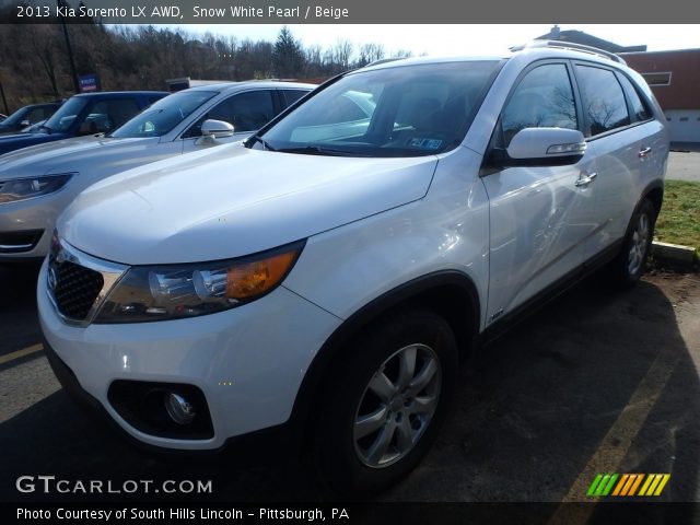 2013 Kia Sorento LX AWD in Snow White Pearl