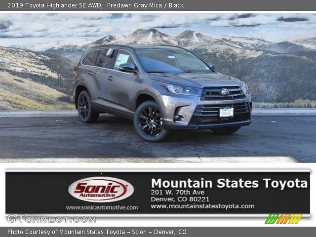 2019 Toyota Highlander SE AWD in Predawn Gray Mica