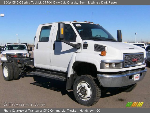 2009 GMC C Series Topkick C5500 Crew Cab Chassis in Summit White