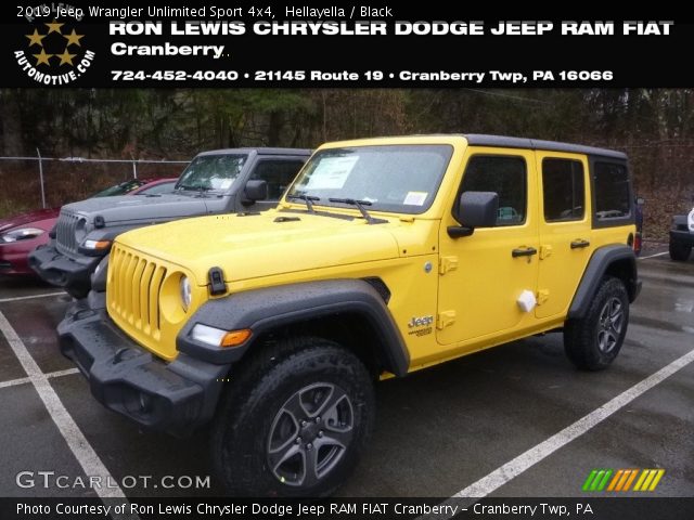 2019 Jeep Wrangler Unlimited Sport 4x4 in Hellayella