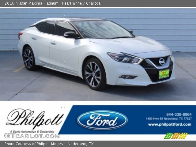 2016 Nissan Maxima Platinum in Pearl White