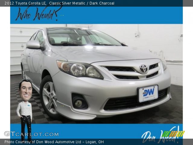 2012 Toyota Corolla LE in Classic Silver Metallic