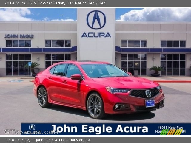 2019 Acura TLX V6 A-Spec Sedan in San Marino Red
