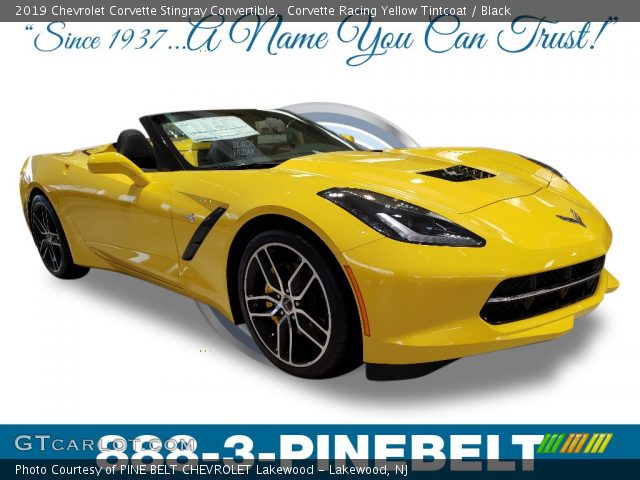 2019 Chevrolet Corvette Stingray Convertible in Corvette Racing Yellow Tintcoat