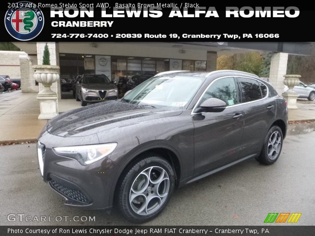 2019 Alfa Romeo Stelvio Sport AWD in Basalto Brown Metallic