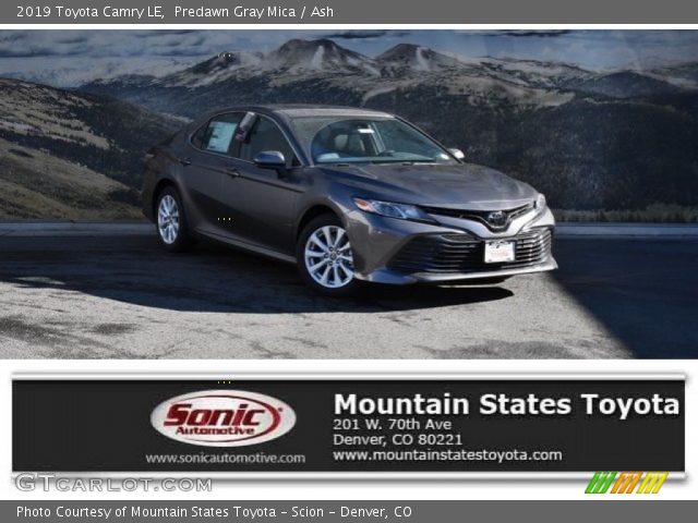 2019 Toyota Camry LE in Predawn Gray Mica