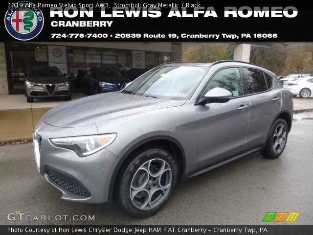 2019 Alfa Romeo Stelvio Sport AWD in Stromboli Gray Metallic