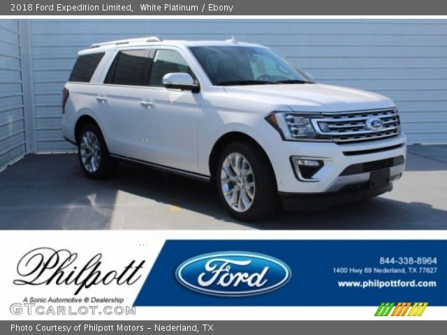 2018 Ford Expedition Limited in White Platinum
