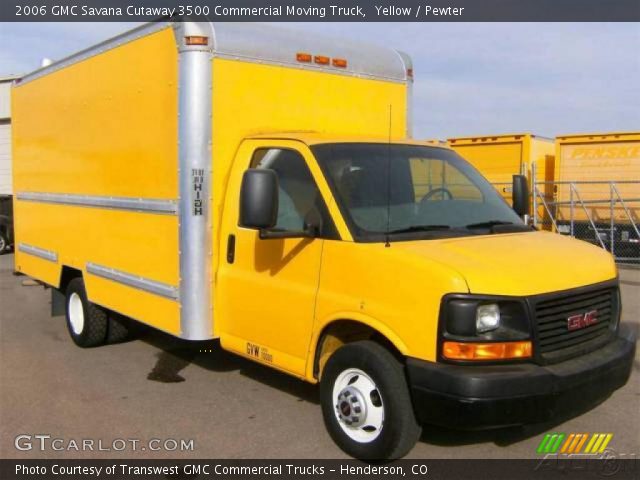 2006 GMC Savana Cutaway 3500 Commercial Moving Truck in Yellow