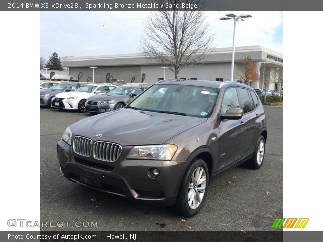 2014 BMW X3 xDrive28i in Sparkling Bronze Metallic