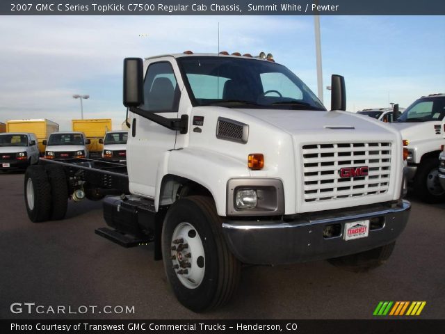 2007 GMC C Series TopKick C7500 Regular Cab Chassis in Summit White