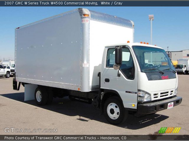 2007 GMC W Series Truck W4500 Commercial Moving in White