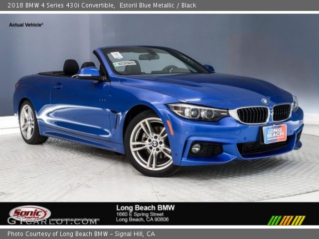 2018 BMW 4 Series 430i Convertible in Estoril Blue Metallic