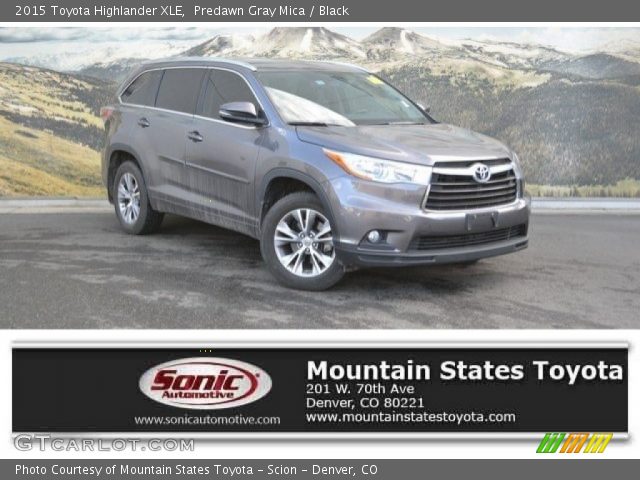 2015 Toyota Highlander XLE in Predawn Gray Mica