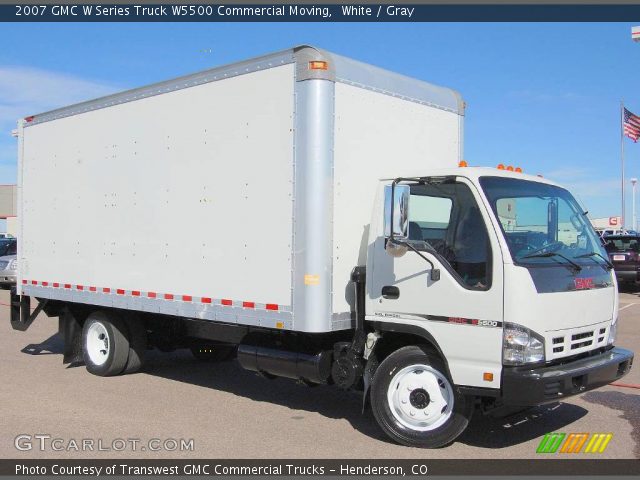 2007 GMC W Series Truck W5500 Commercial Moving in White