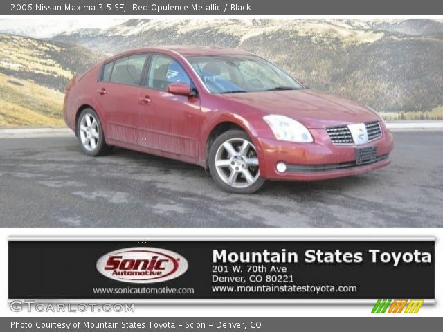 2006 Nissan Maxima 3.5 SE in Red Opulence Metallic