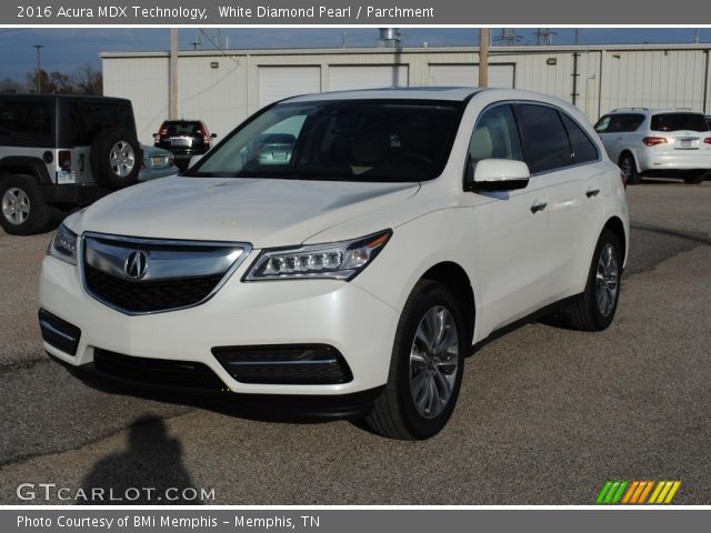 2016 Acura MDX Technology in White Diamond Pearl