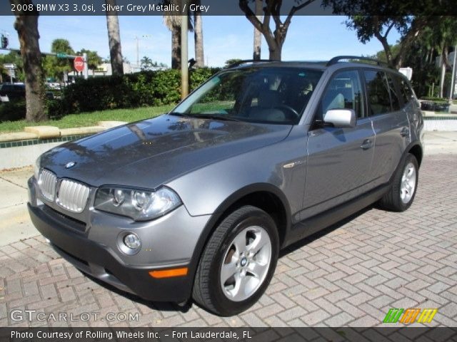 2008 BMW X3 3.0si in Silver Grey Metallic