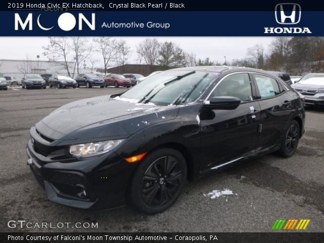 2019 Honda Civic EX Hatchback in Crystal Black Pearl