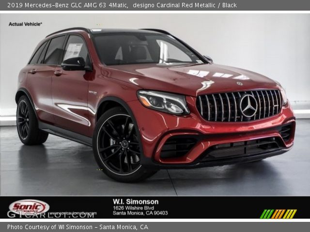 2019 Mercedes-Benz GLC AMG 63 4Matic in designo Cardinal Red Metallic